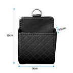 Car Organizer Bag Air Outlet Dashboard Hanging Leather Car Mobile Phone Holder-4