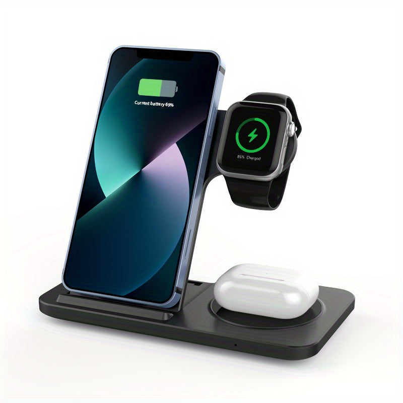3-in-1 Fast Wireless Charging Stand for Apple Devices
