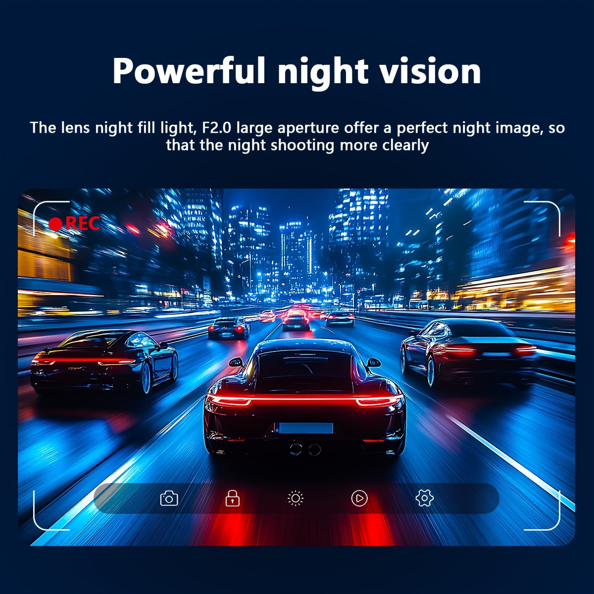 1080P Dash Cam with Night Vision & G-Sensor Safety