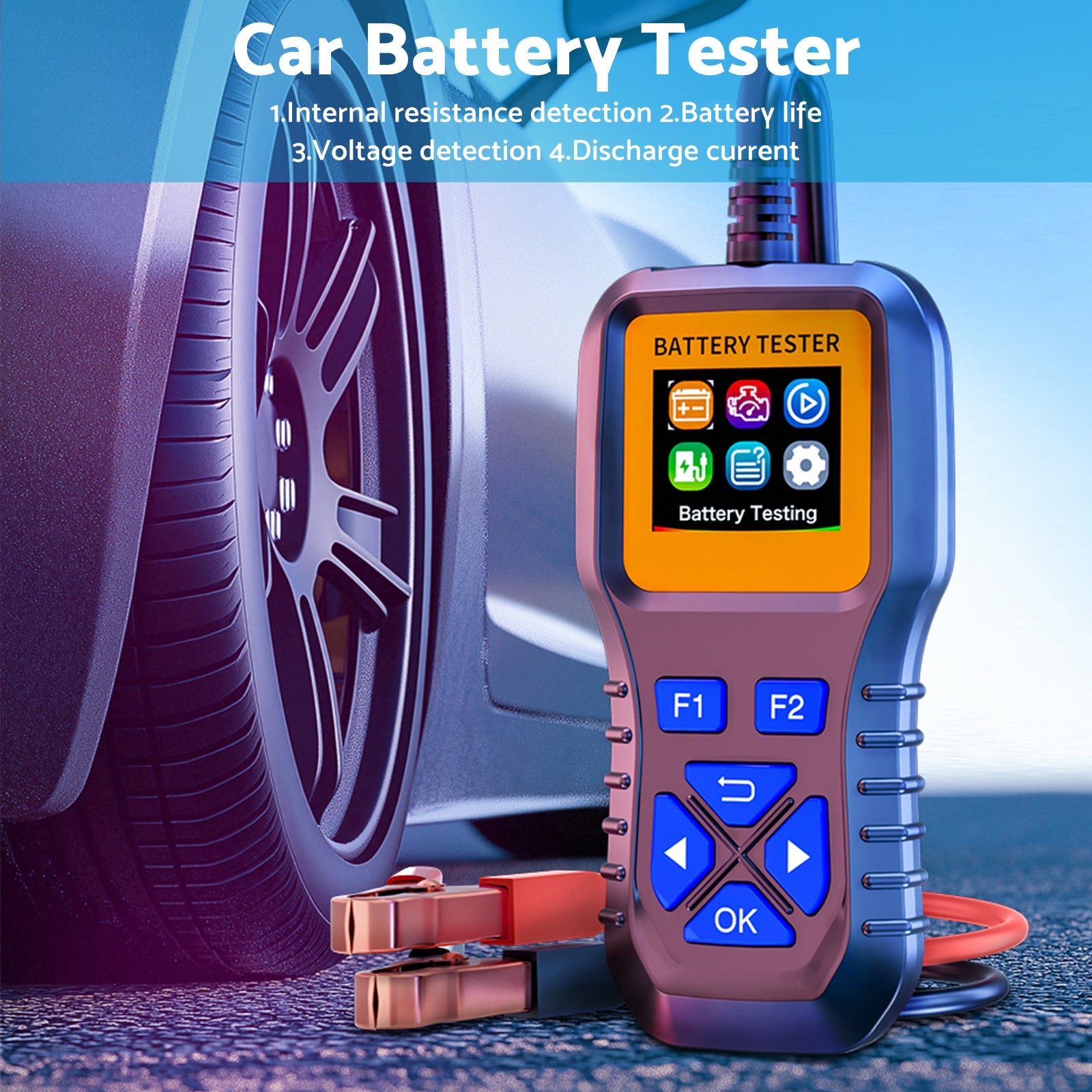 Battery Load Analyzer Tester for Truck Car 24/12/9V 3000CCA Truck Car-2