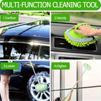 Long Handle Car Wash Brush Mop Kit-2