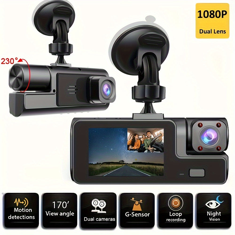 1080P Dash Cam with Night Vision & G-Sensor Safety