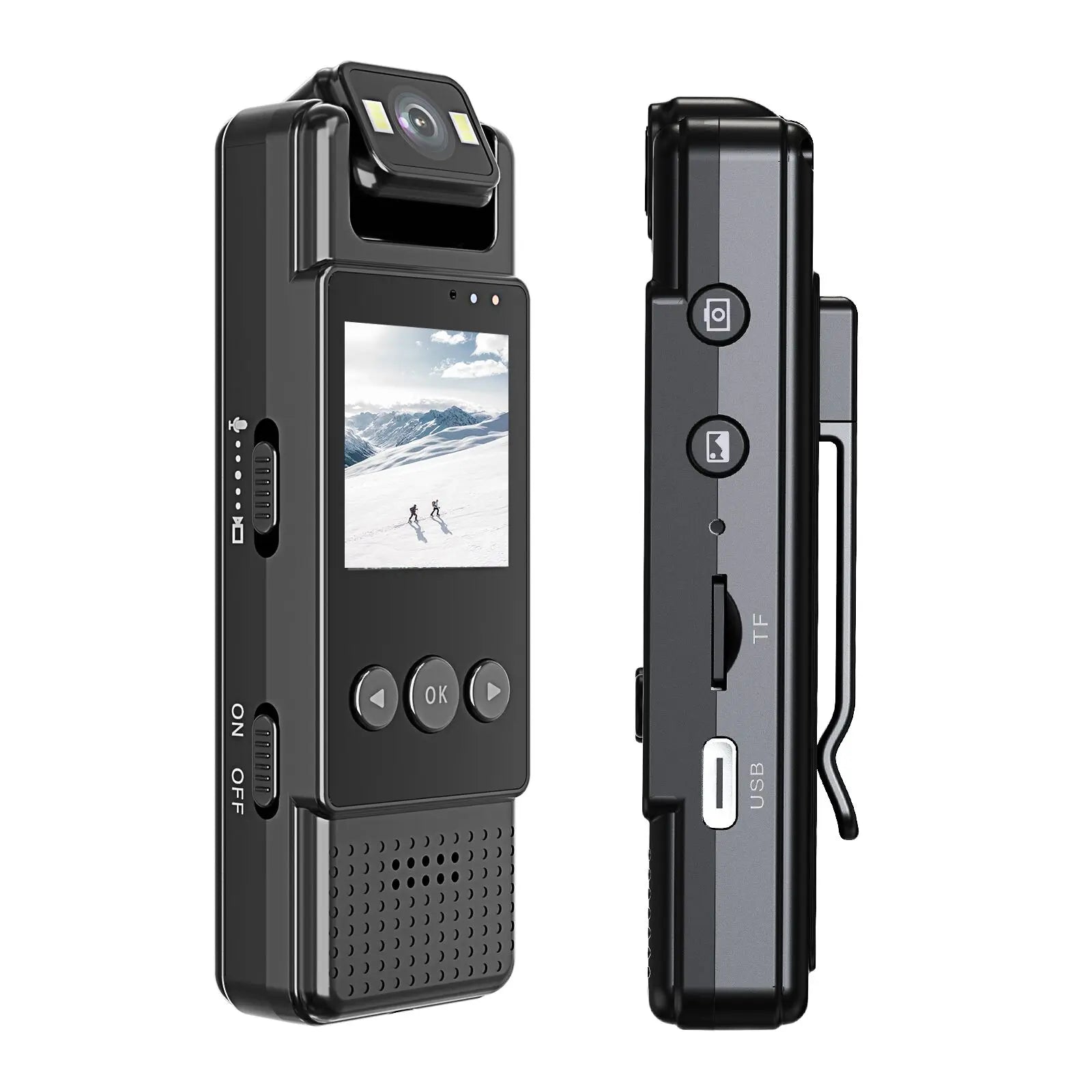 1080P Mini Body Camera with Rotating Lens