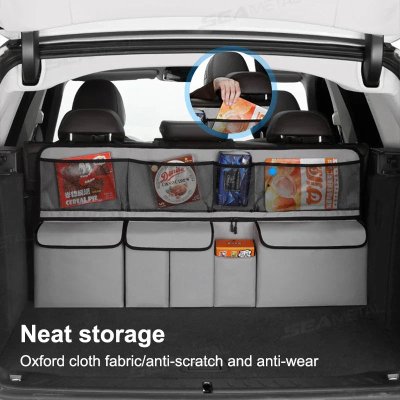 9-Pocket Car Seat Back Organizer – Oxford Storage Bag