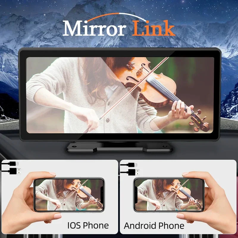 Wireless Car Screen With CarPlay & Android Auto
