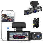 1080P WiFi Dual Lens Dash Cam Front Rear Car DVR Black-0