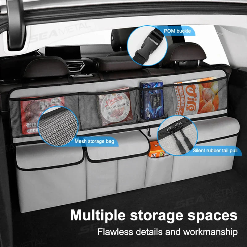 9-Pocket Car Seat Back Organizer – Oxford Storage Bag