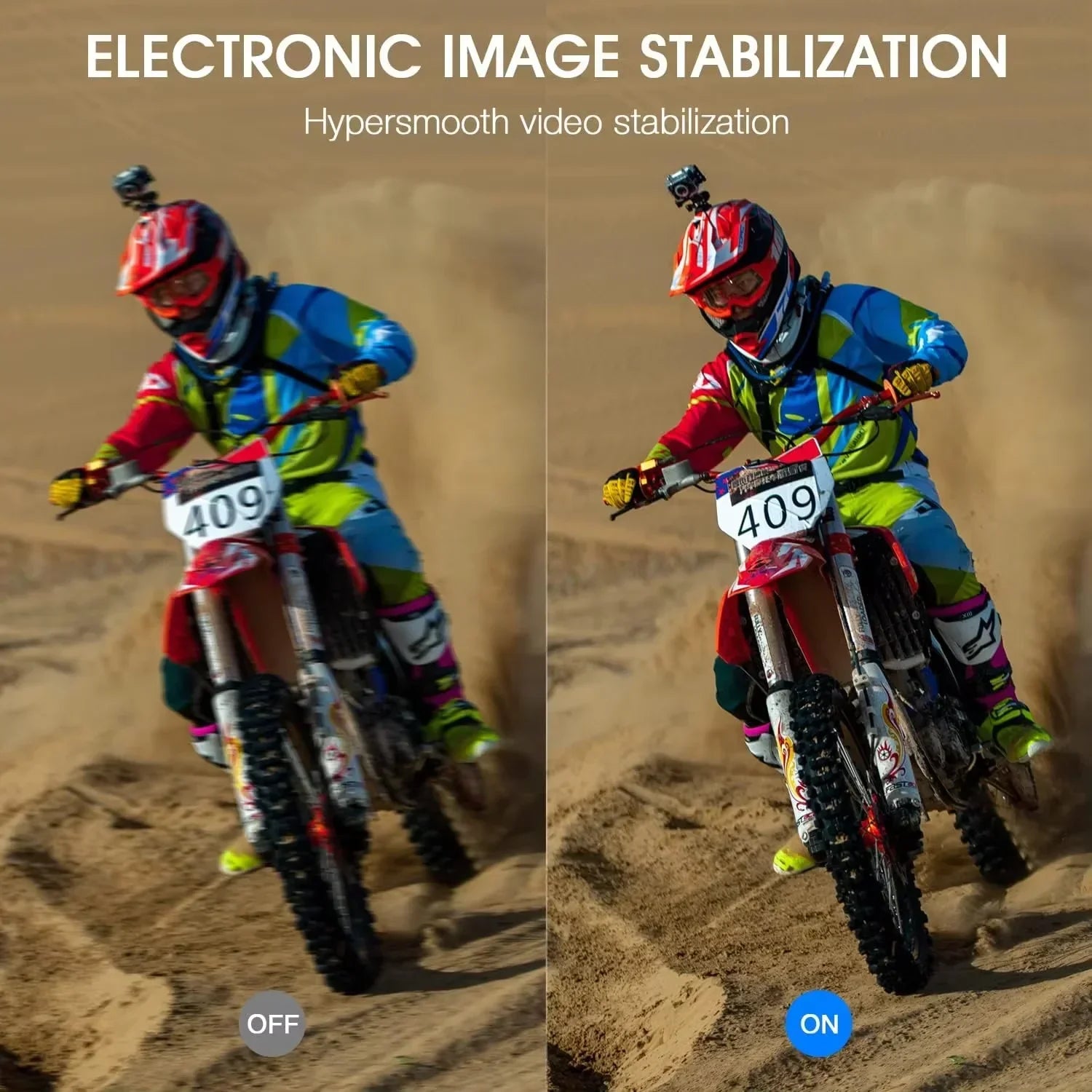 5K Ultra HD Action Camera – Dual Screen, EIS, 30M Case