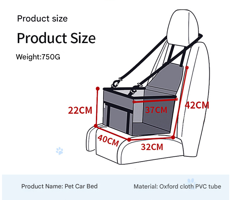 NNEDSZ Pink Portable Pet Car Seat for Dogs and Cats - Adjustable Car Seat Cover, Pet Travel Car Carrier with Safety Belt-1
