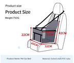 NNEDSZ Pink Portable Pet Car Seat for Dogs and Cats - Adjustable Car Seat Cover, Pet Travel Car Carrier with Safety Belt-1