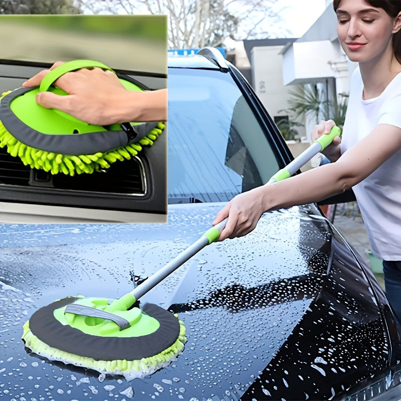 Long Handle Car Wash Brush Mop Kit-1
