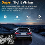1080P Dual Dash Cam With IR Night Vision Display