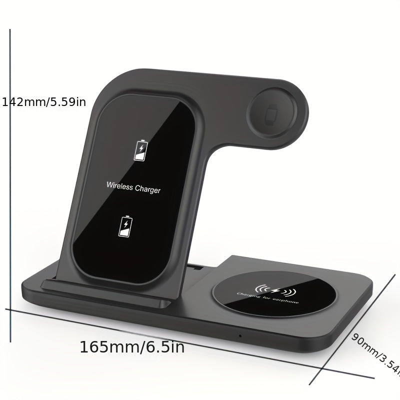 3-in-1 Fast Wireless Charging Stand for Apple Devices