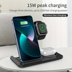 3-in-1 Fast Wireless Charging Stand for Apple Devices